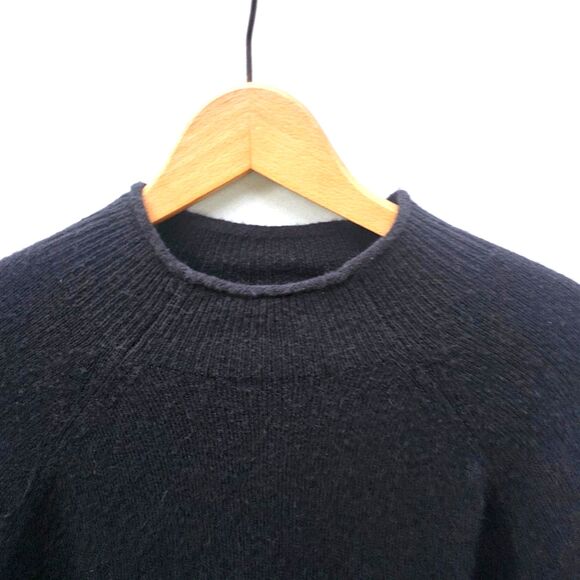 J. Crew Women’s Black Roll Neck Wool/Alpaca Sweater • Soft Heritage Knit •Size M - Picture 3 of 6